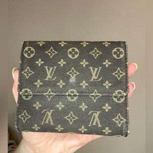 LV DENIM DOUBLE SIDED WALLET